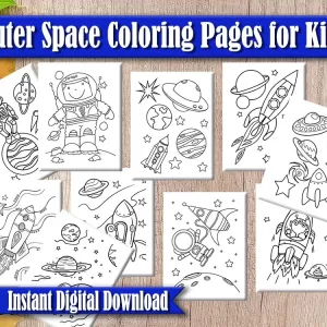 Space Coloring Pages